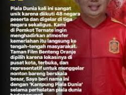 Venue Nobar Pildun 2026 Taman Film Ternate Mendunia, Fens : Terimakasih Pak Sekda H.Ical
